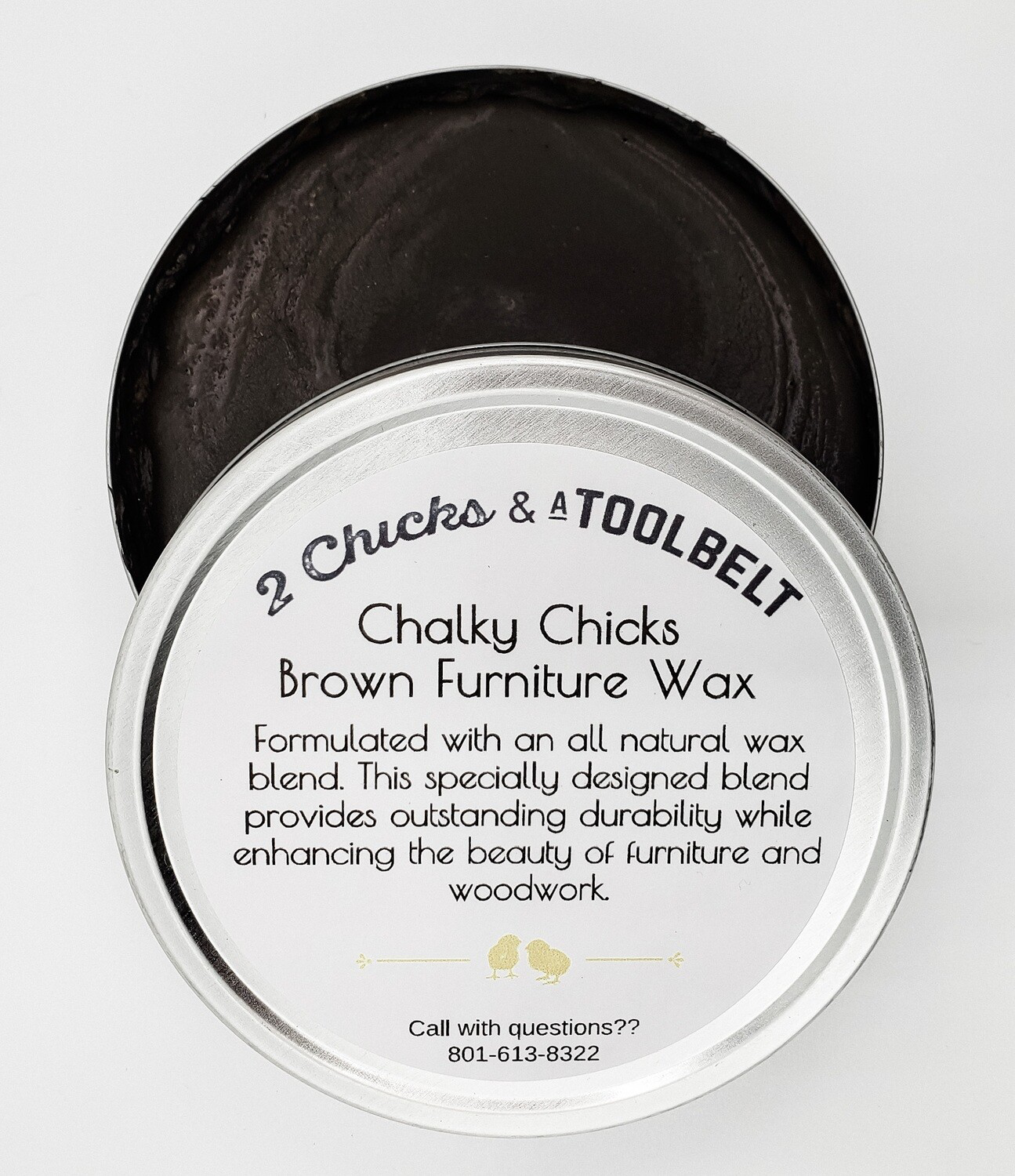 Chalky Chicks Black Brown White Furniture Wax